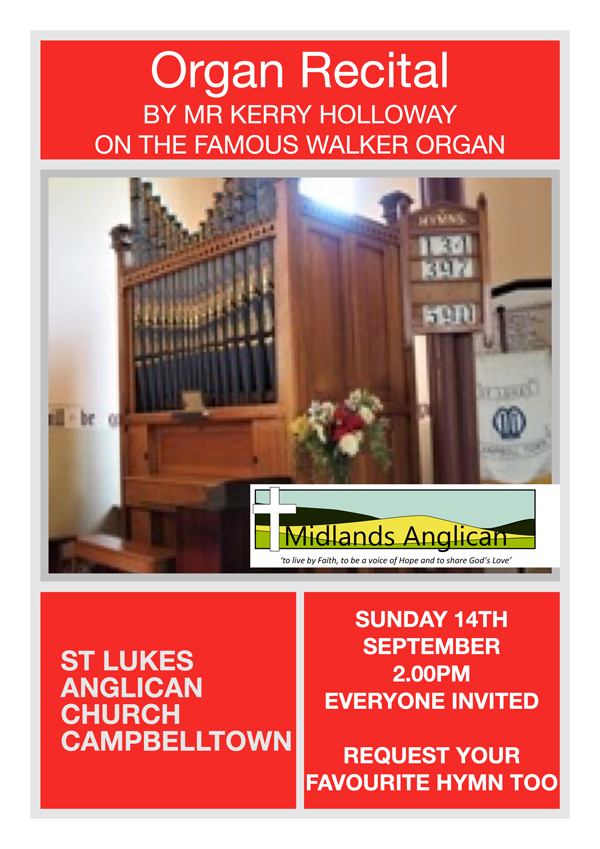 ORGAN RECITAL FLYER